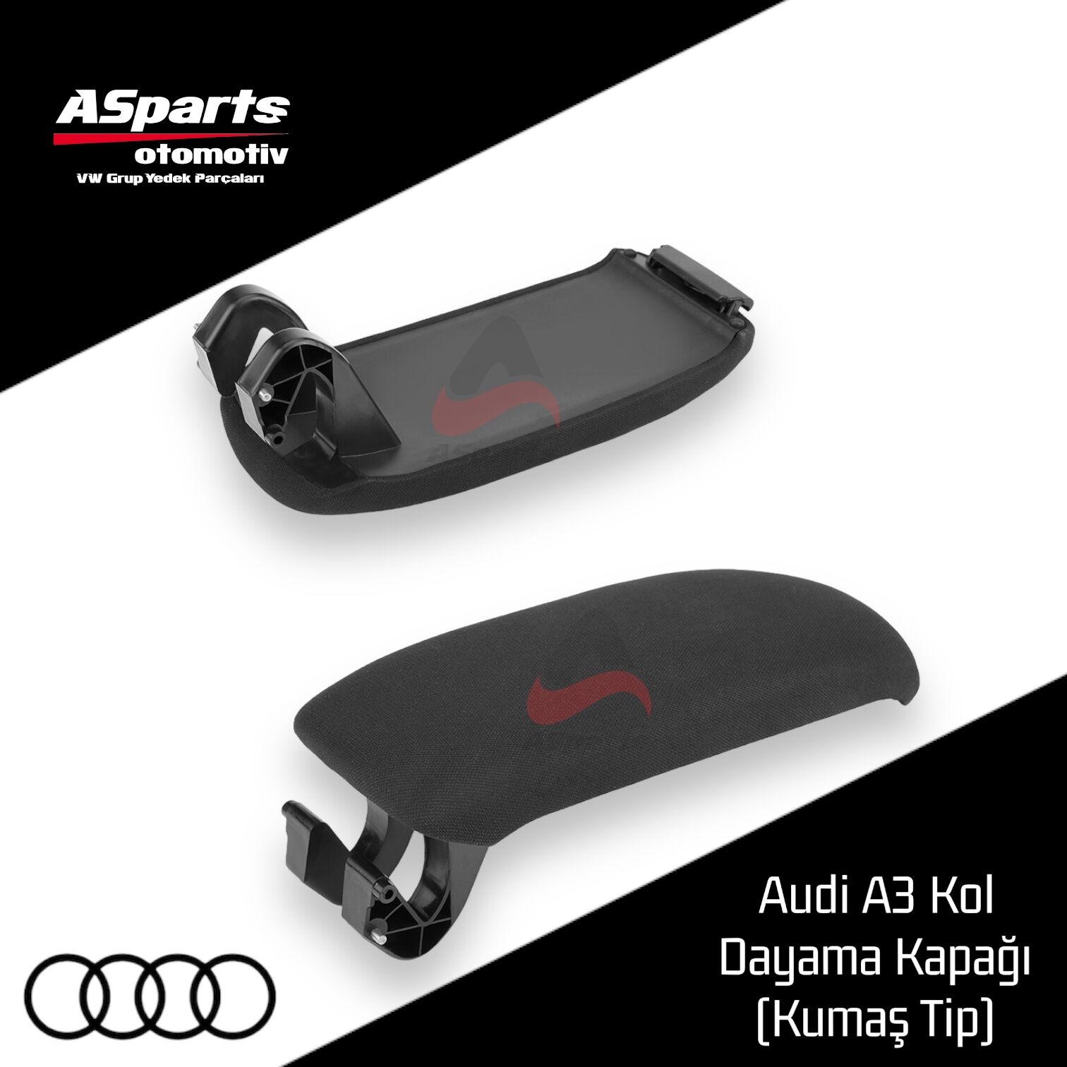 Audi A3 Kol Dayama Kapağı 2004 - 2013 8P0864245K ( Kumaş )