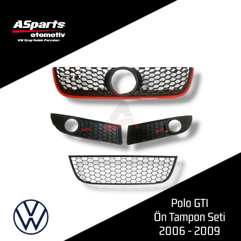 VW Polo GTI Ön Panjur - Tampon Orta Izgara - Sis Izgaraları 2006 / 2009