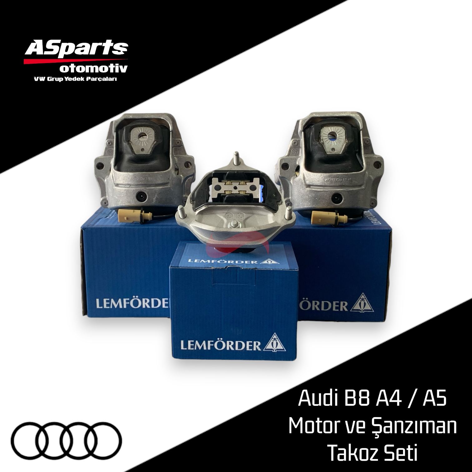 Audi B8 A4 / A5 Motor ve Şanzıman Takoz Seti LEMFÖRDER