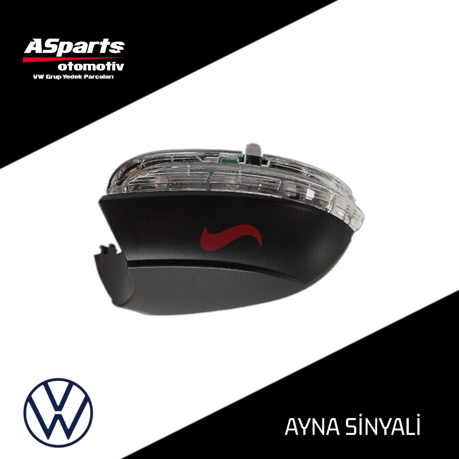 Passat CC - Scirocco Ayna Sinyali Sol-Sürücü 2011 - 2014 3C8949101D